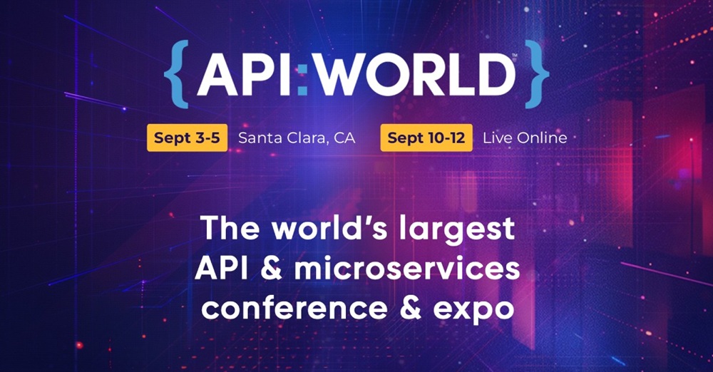 Article illustration for Upcoming Event API WORLD EXPO & API WORLD Hackathon Sept 3-5 in Santa Clara and Sept 10-12 Live Online